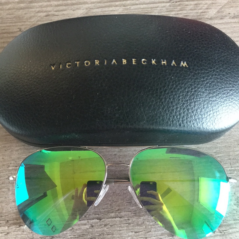 Victoria Beckham Mirror Sunglasses - Green Cactus